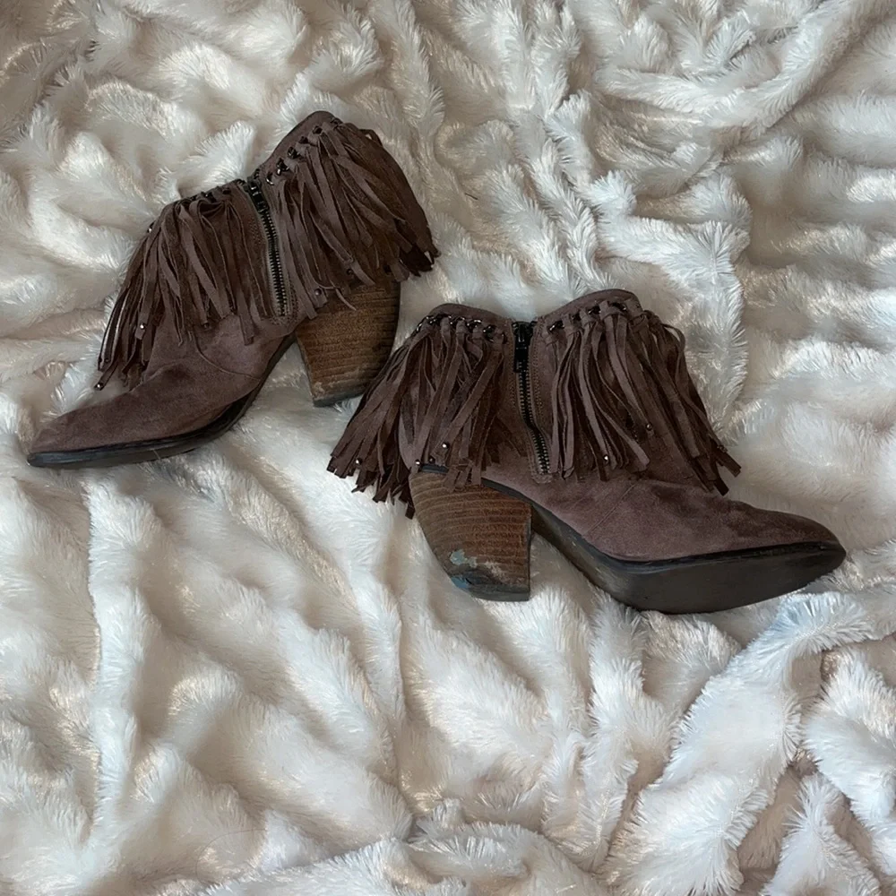 Not Rated Fringe Booties